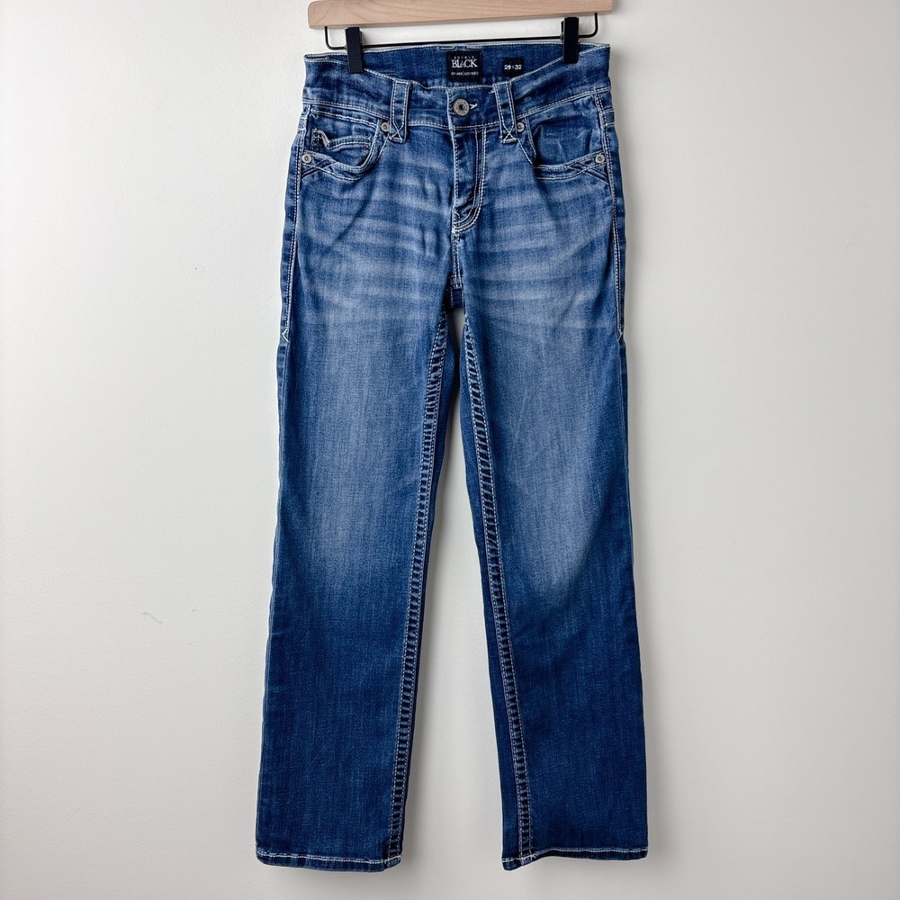 Buckle Black  Bootcut Jeans Mens 29x32 Fit No. 9 Bootleg Medium‎ Wash Y2K Denim